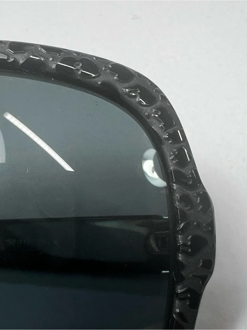 Jimmy Choo Black Frame Sunglasses with Blue Lenses